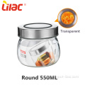 Pot de rangement en verre de cuisine lilas 550 ml/800 ml/1000 ml/1500 ml